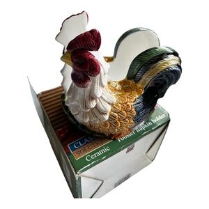 CLASSIC SOLUTIONS
Ceramic
rooster napkin holder